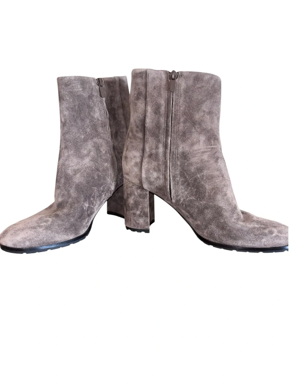 Vince Highbury Flare Heel Suede Ankle Boots 9.5
